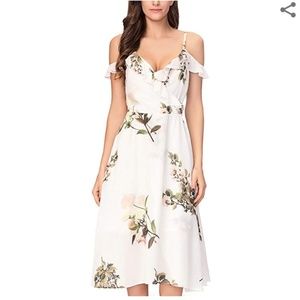 White floral dress